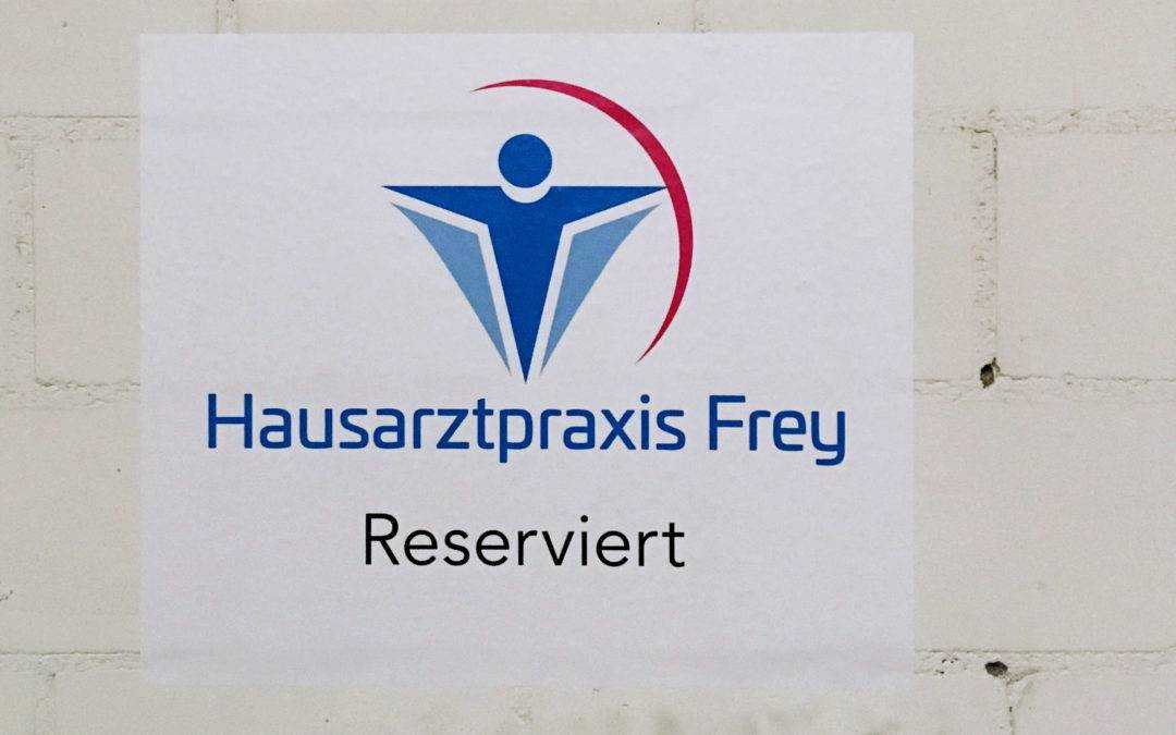 Parkplatzbeschriftung